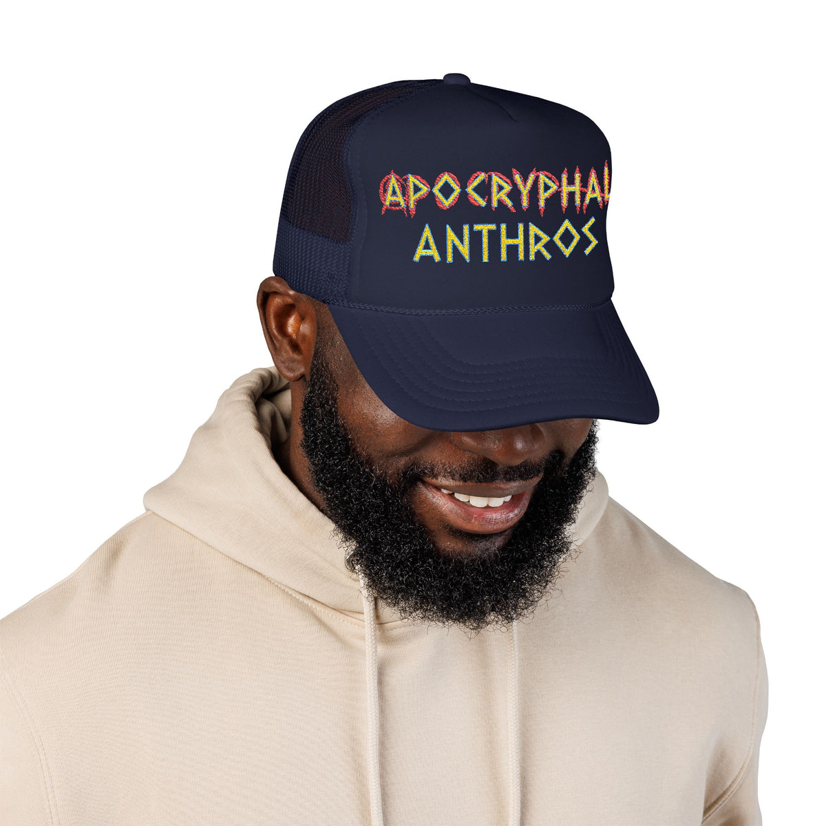 Apocryphal Anthros Trucker Hat (Gold Title)