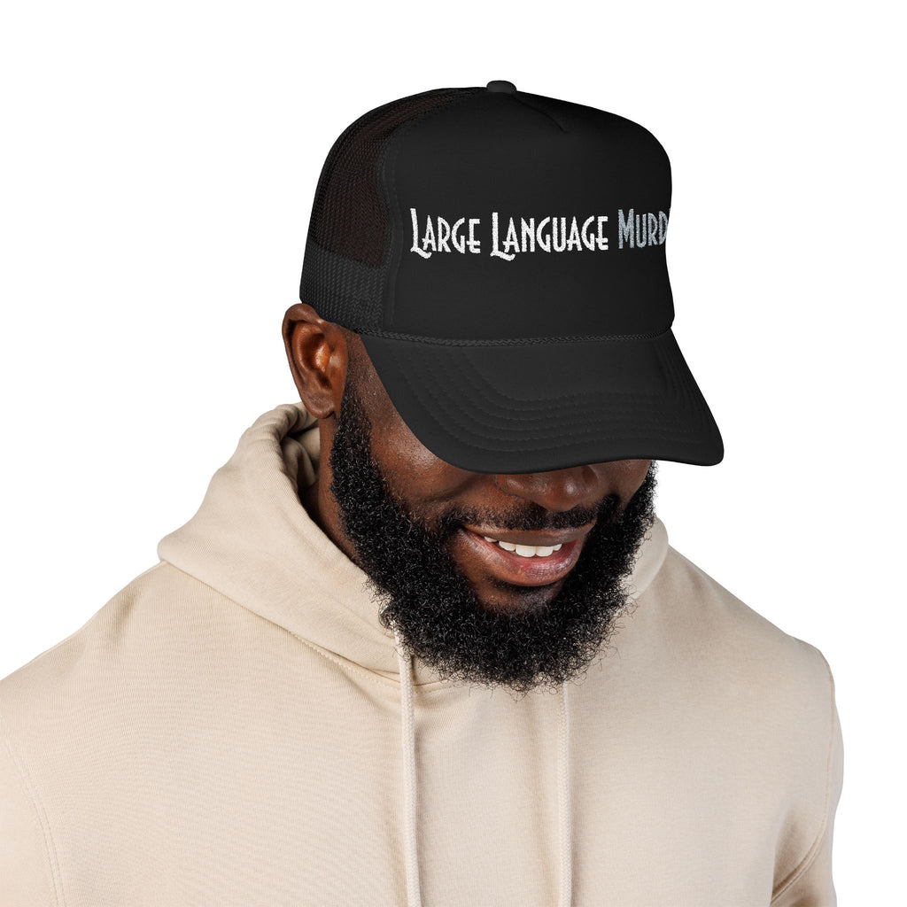 Large Language Murder Wordmark Trucker Hat