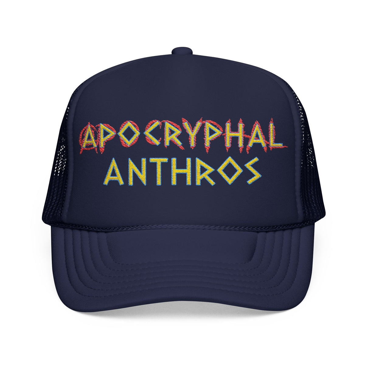 Apocryphal Anthros Trucker Hat (Gold Title)