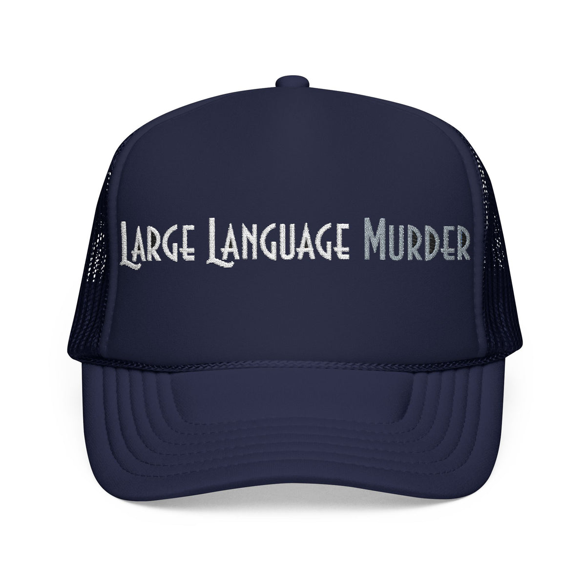Large Language Murder Wordmark Trucker Hat