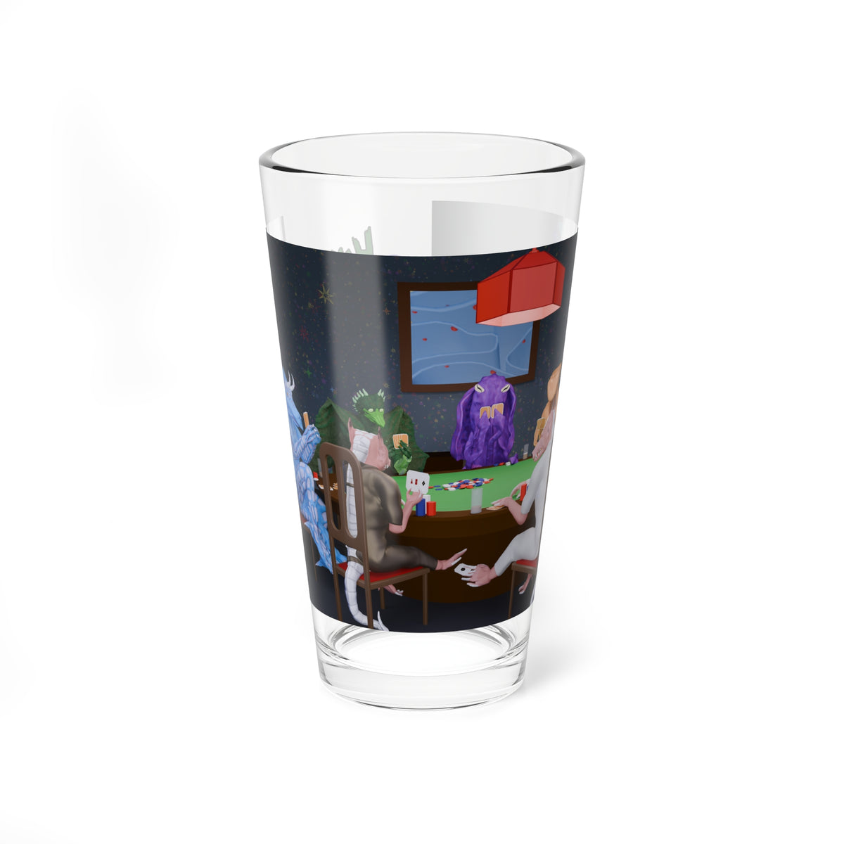 Haunted Space Hotel Glass – Dread Playing Poker