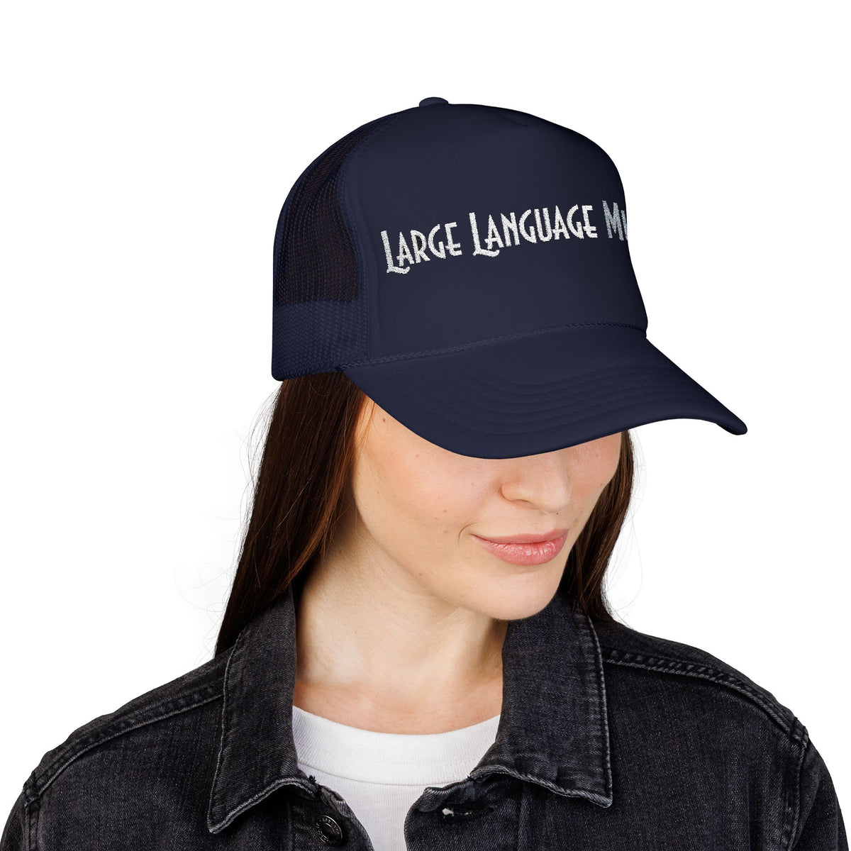 Large Language Murder Wordmark Trucker Hat