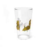 16oz Mixing Glass – Hex HSH Guest, Four Views