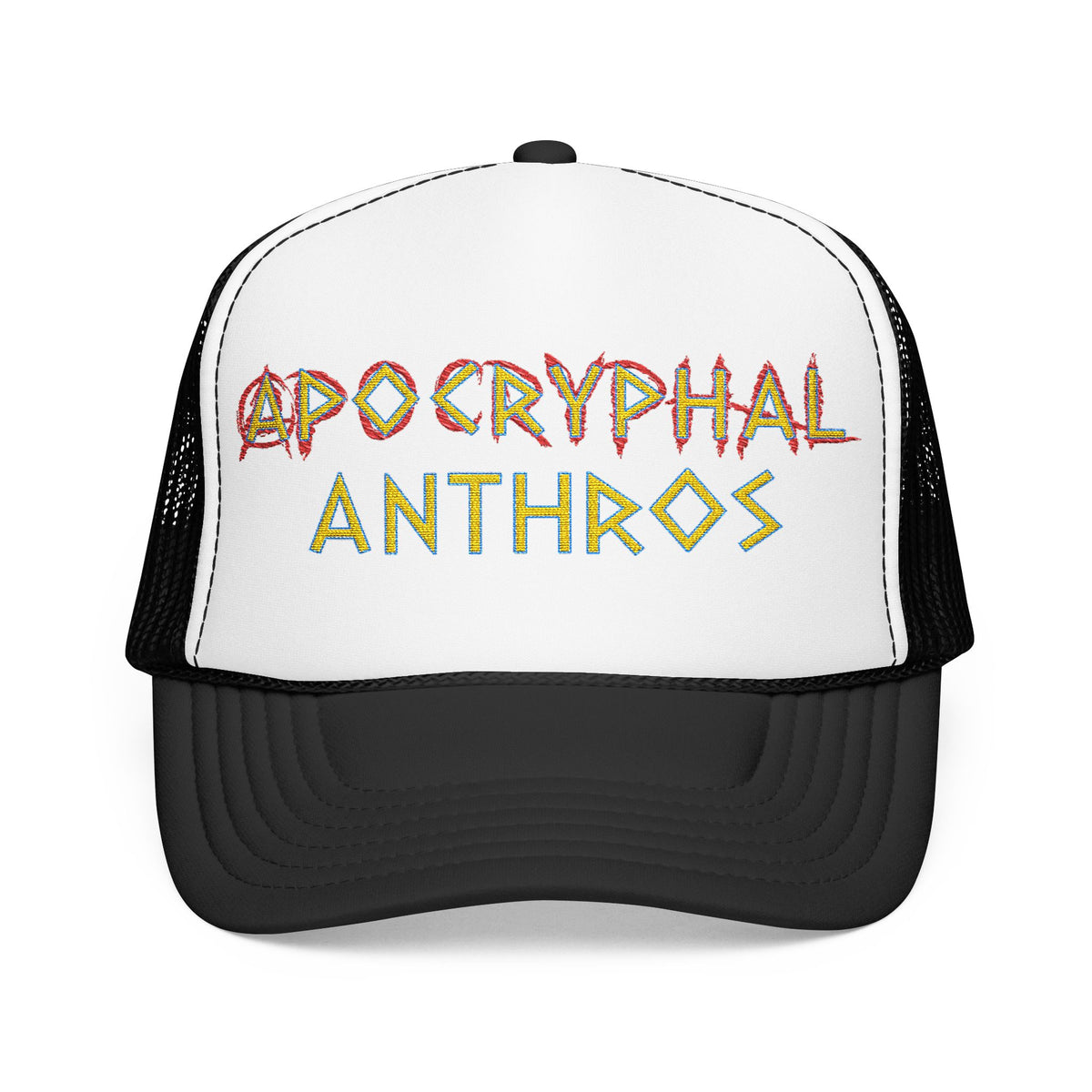 Apocryphal Anthros Trucker Hat (Gold Title)