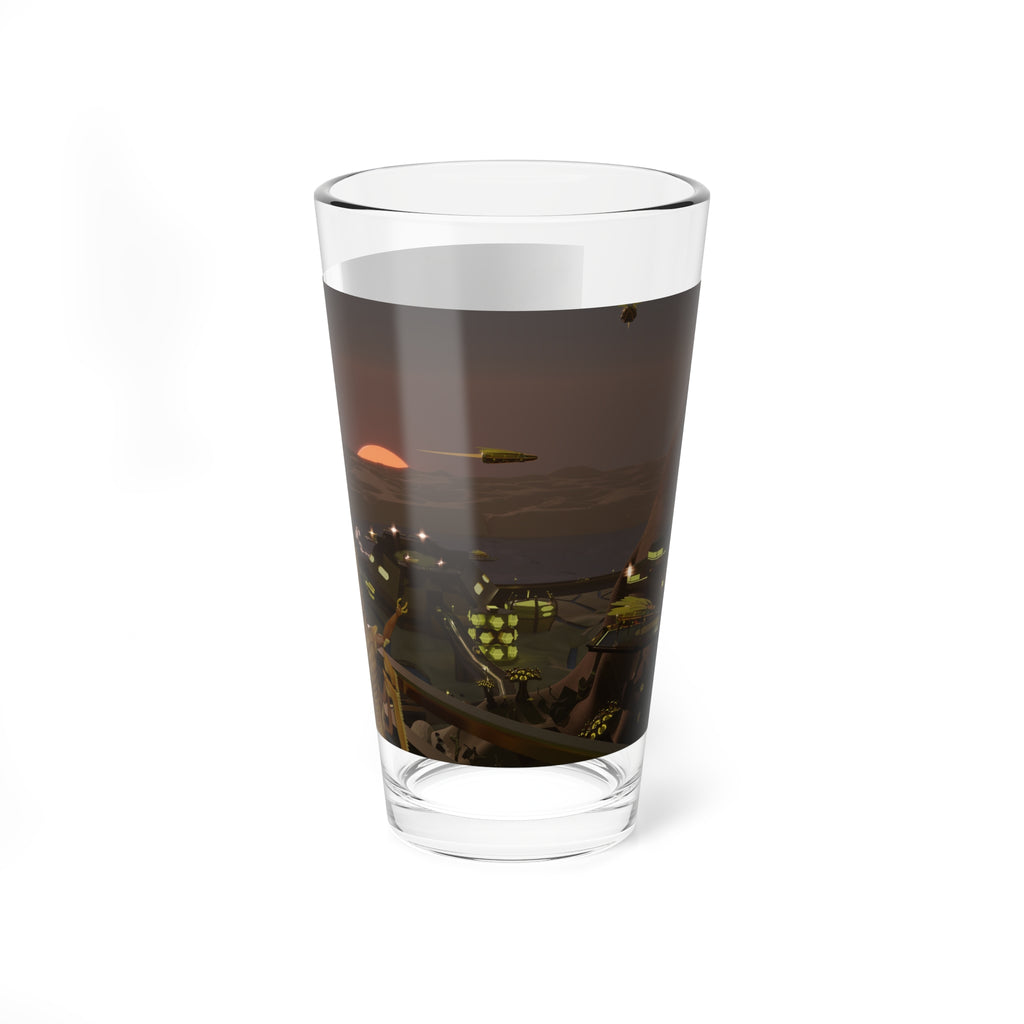Haunted Space Hotel Glass – Hex Poster