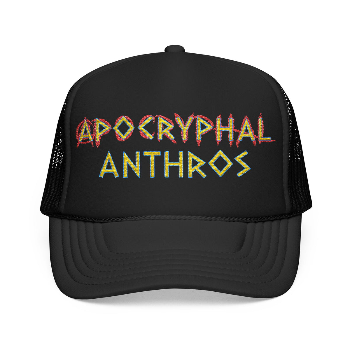 Apocryphal Anthros Trucker Hat (Gold Title)