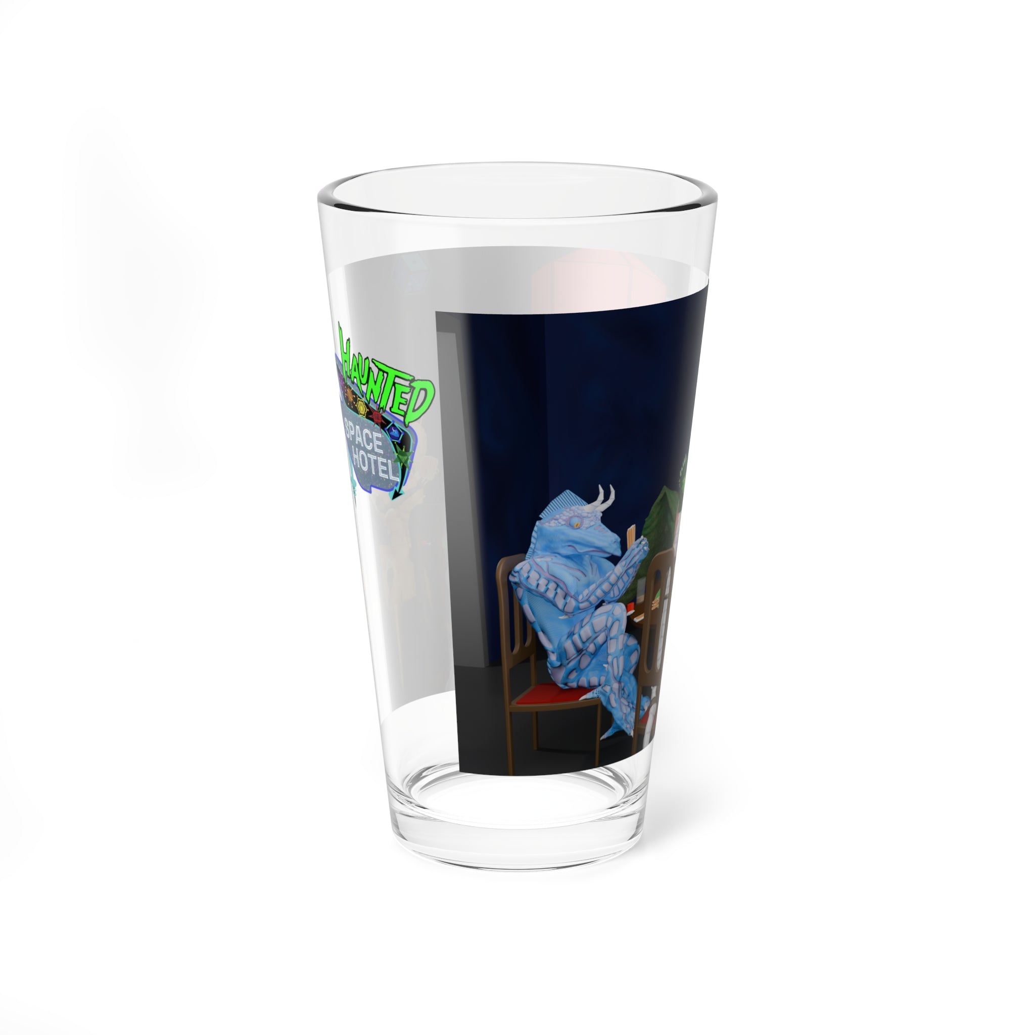 Haunted Space Hotel Glass - Dread Playing Poker