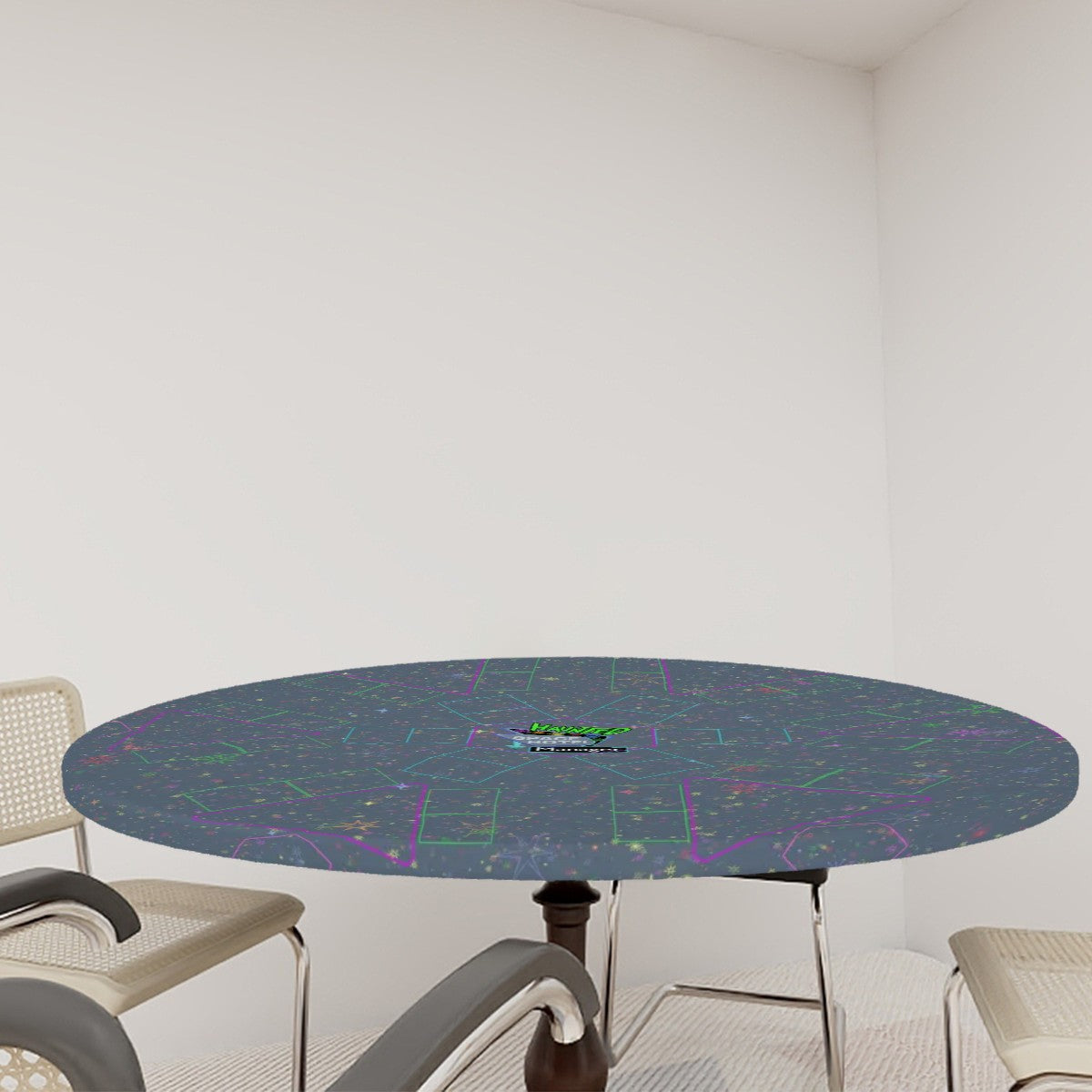 Fitted Haunted Space Hotel Gameboard Tablecloth (45" - 50")