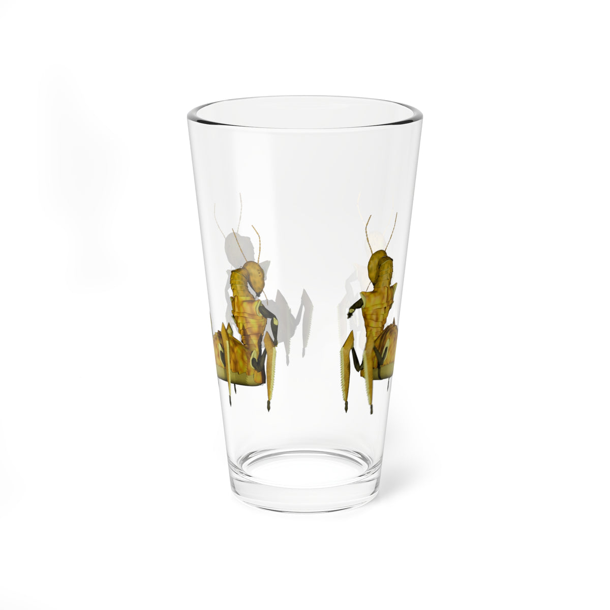 16oz Mixing Glass – Hex HSH Guest, Four Views