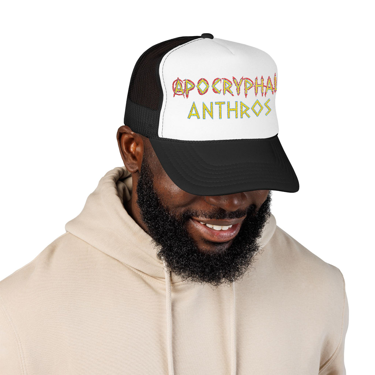 Apocryphal Anthros Trucker Hat (Gold Title)