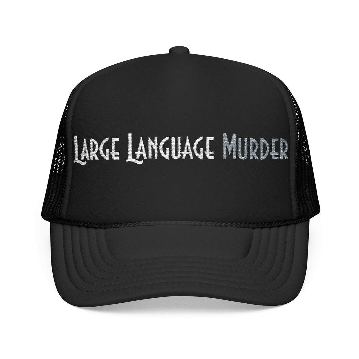 Large Language Murder Wordmark Trucker Hat