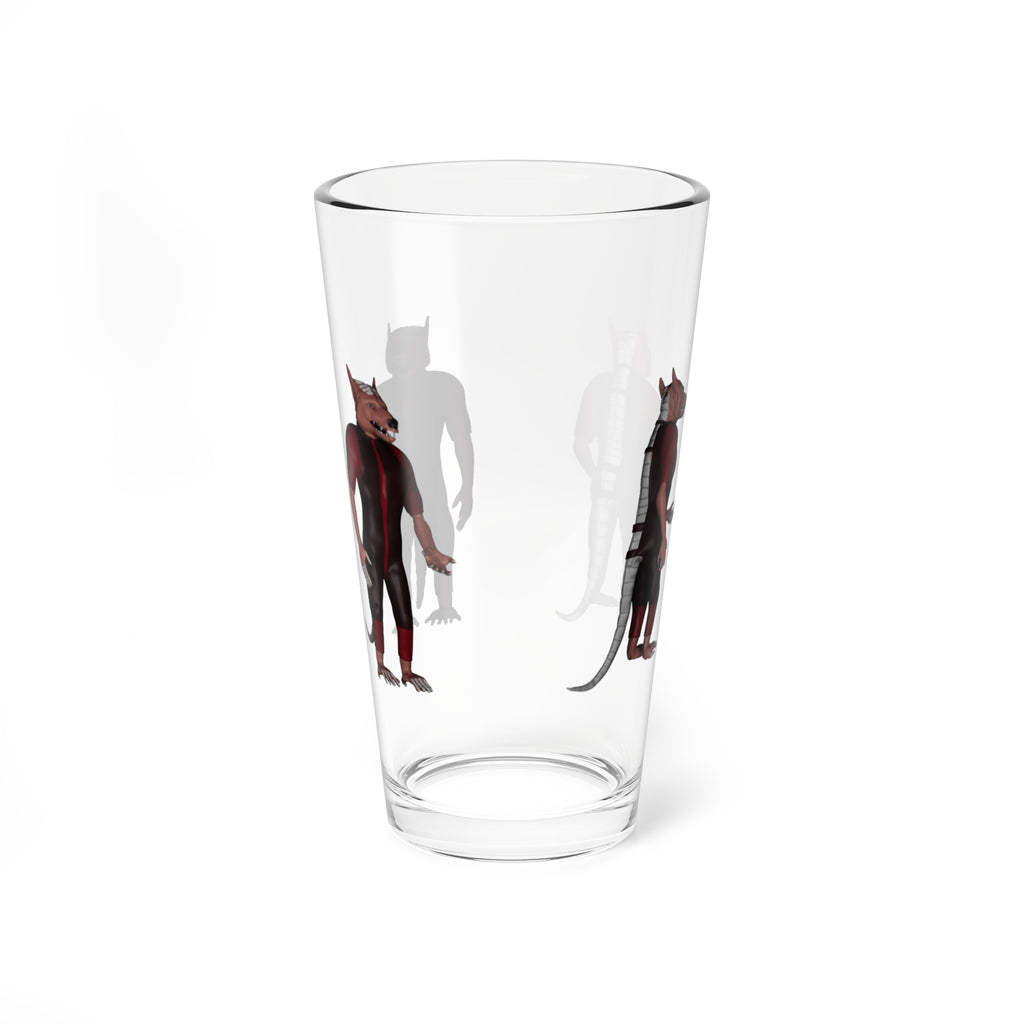 16oz Mixing Glass – Dread HSH Guest, Four Views