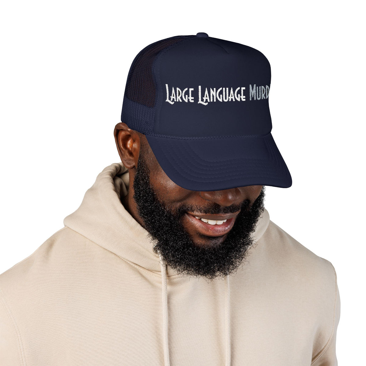 Large Language Murder Wordmark Trucker Hat