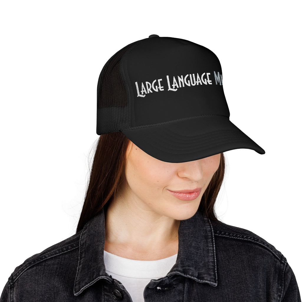 Large Language Murder Wordmark Trucker Hat