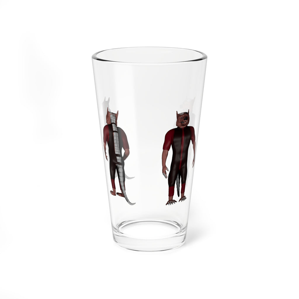 16oz Mixing Glass – Dread HSH Guest, Four Views