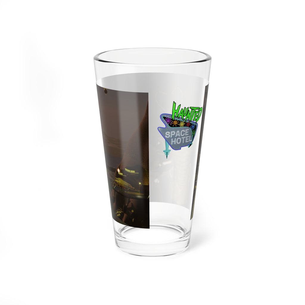 Haunted Space Hotel Glass – Hex Poster