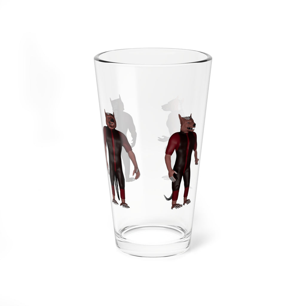16oz Mixing Glass – Dread HSH Guest, Four Views