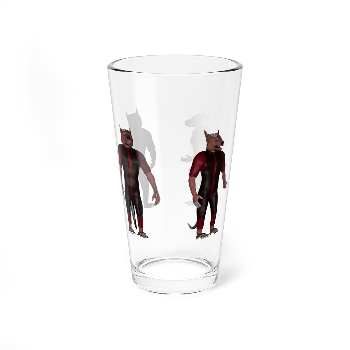 16oz Mixing Glass – Dread HSH Guest, Four Views