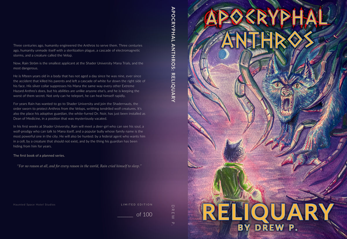 Apocryphal Anthros: Reliquary, full wrap cover